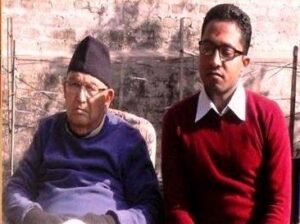 Gopal Bhandari with Former PM Surya Bahadur Thapa