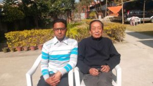 Gopal Bhandari with Marichman Singh Shrestha